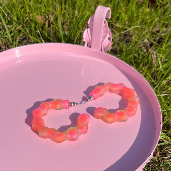 Handmade Y2K Open Hoop Earrings - Picture 5 of 16